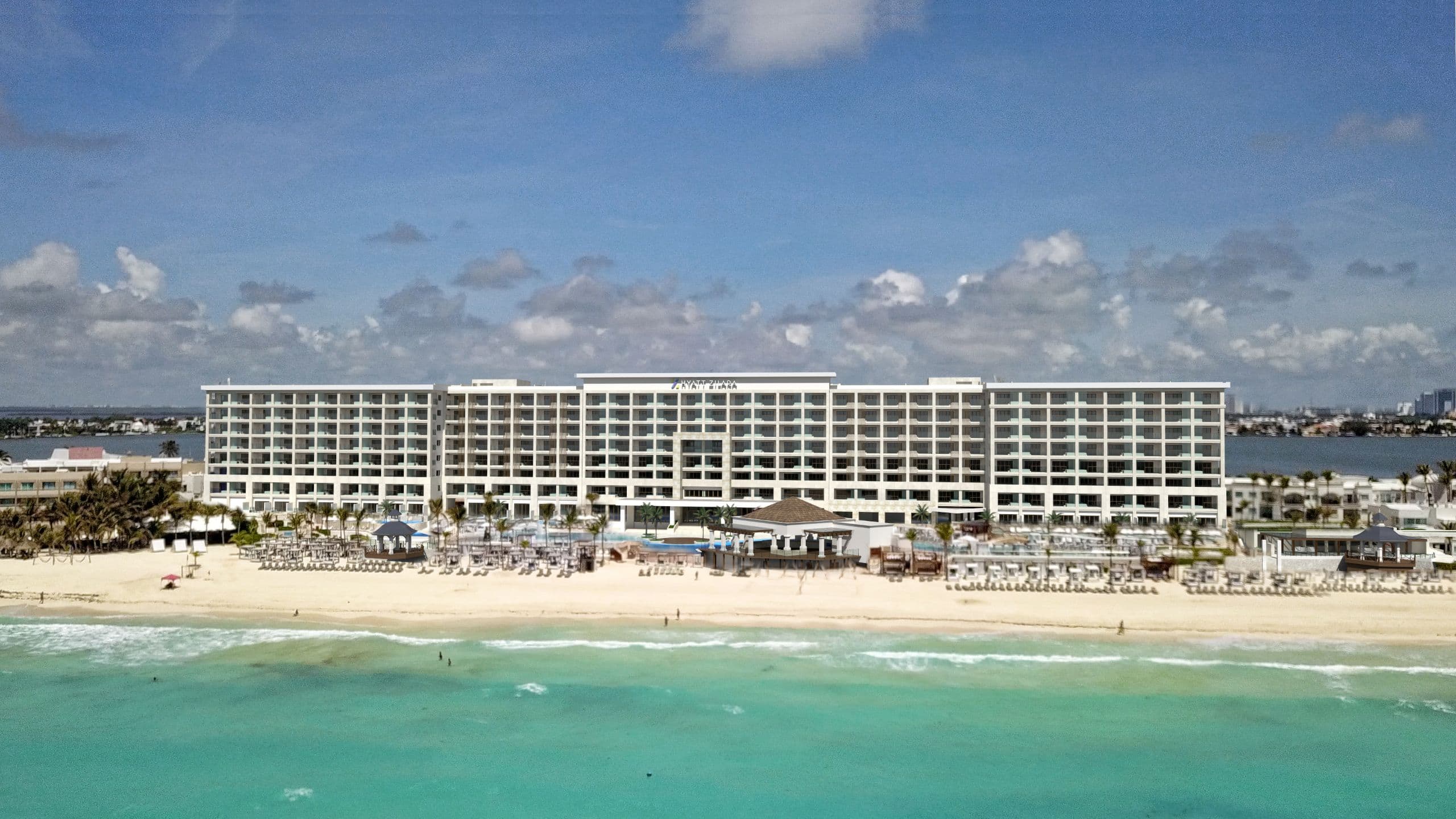 Hyatt Zilara Cancun adults-only all-inclusive resort in Cancun's Hotel Zone with oceanfront pools, luxury suites, and refined atmosphere.