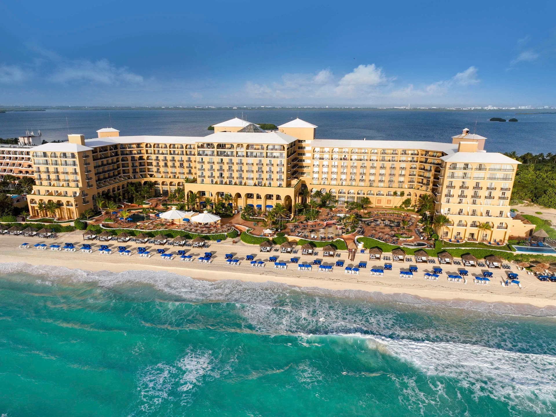 Kempinski Hotel Cancun luxury beachfront resort with elegant accommodations and ocean views in Cancun.