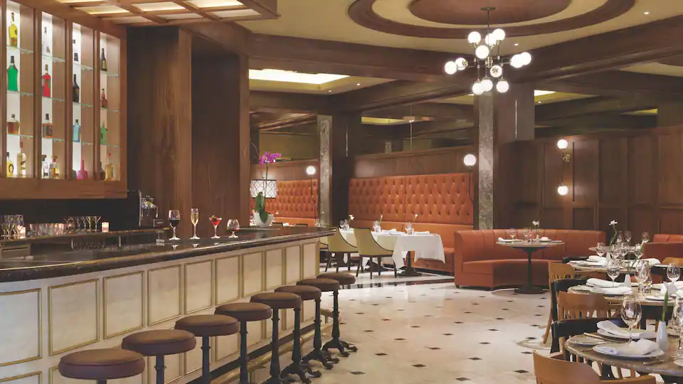 La Bastille French restaurant at Hyatt Ziva Cancun featuring elegant décor, gourmet cuisine, and a sophisticated fine dining atmosphere.